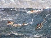 Maynard, George Willoughby Mermaids USA oil painting artist